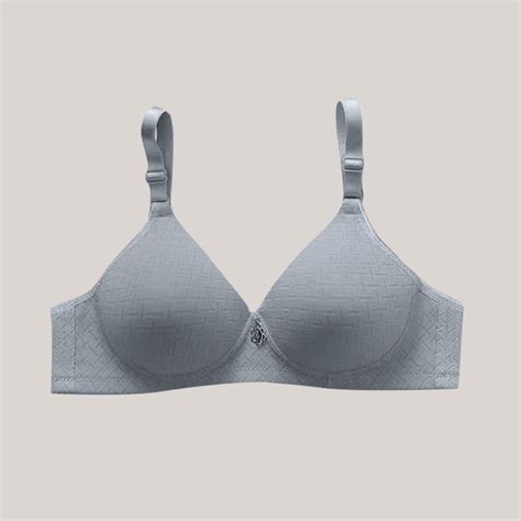 Amidoa Smoothing Bras For Women Wire Free Gray Seamless Solid Bra Women Lingerie S Walmart