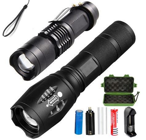 2x военный тактический фонарь cree xm-l t6 q5 zoom в Украине купить из ...