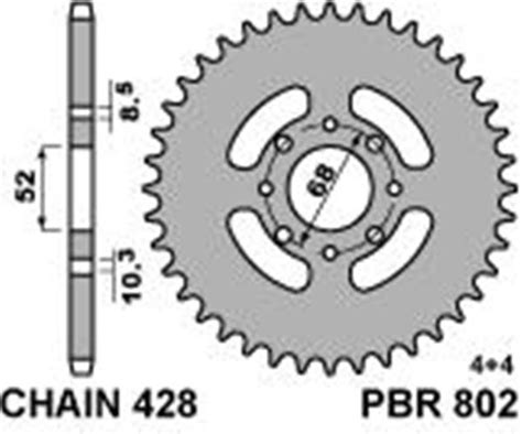 Complete Final Transmission Kit Sprockets Chain Pbr Ek For Suzuki