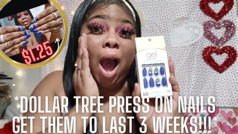 HOW TO APPLY DOLLAR TREE PRESS ON NAILS AND MAKE THEM LAST 3 WEEKS