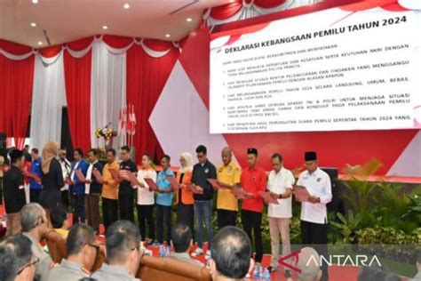 Polda Kalsel Deklarasi Kebangsaan Pemilu Damai ANTARA News