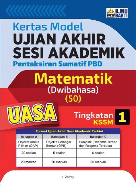 Buku Kerja Latihan Kertas Model Uasa Matematik Dwi Tingkatan