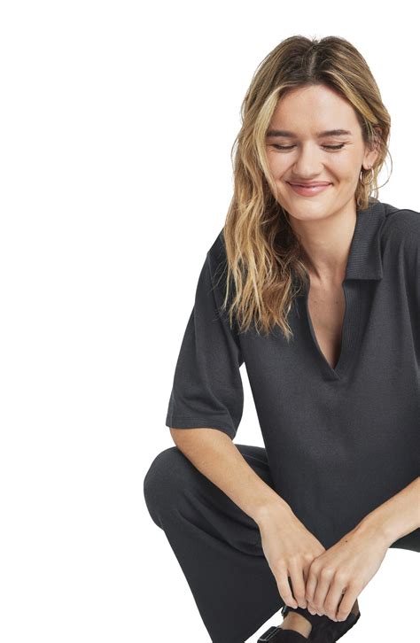 Splendid Brooke Johnny Collar Top | Nordstrom