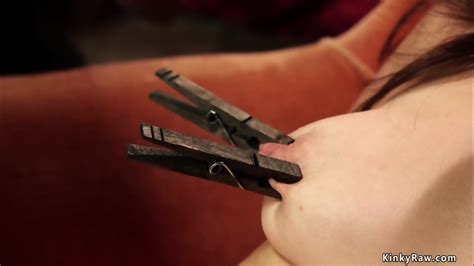 Busty Mistress Canes Gagged Lesbian