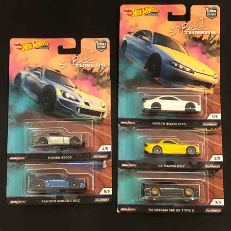超商2日內出貨 EXP 20240501 風火輪 Hot Wheels 膠胎 Street Tuners 5台裝 蝦皮購物