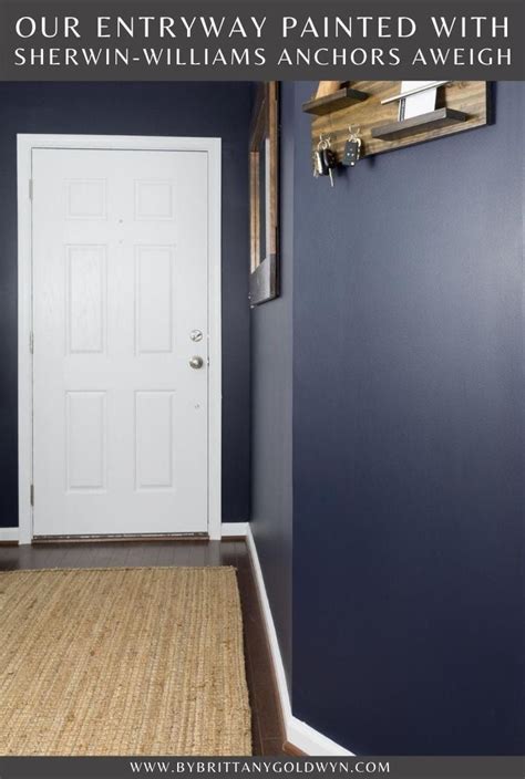 An Entryway Painted With Sheryln Williams Anchor S Weigh And Blue Walls