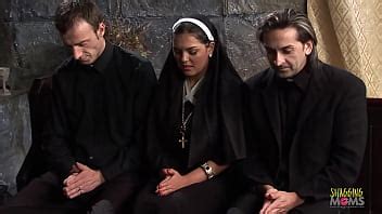 Nuns And Priests Talked Busty Stacey Saran And A Brunette Babe Into Fucking With Them XNXX