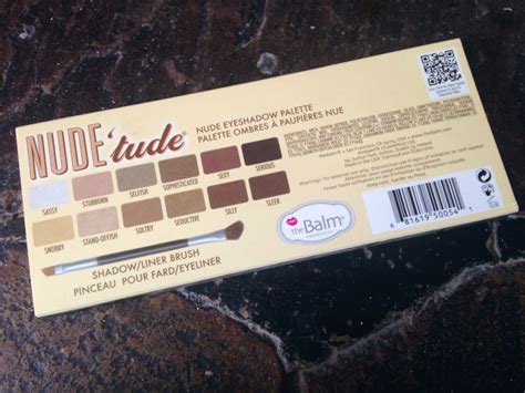 Review Swatches Thebalm Nude Tude Eyeshadow Palette Cally Beckley