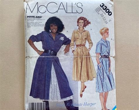 Vintage Mccall S Uncut Sewing Pattern Misses Dress And Petticoat