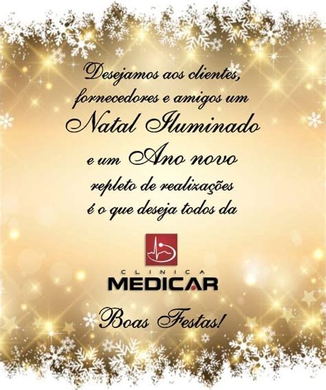 Mensagem de Natal e Ano Novo da Clínica Medicar Clínica Medicar