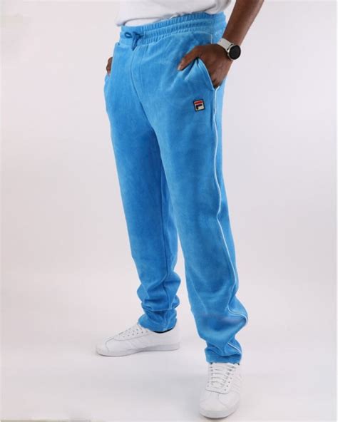 Fila Vintage Terrinda Velour Track Pants French Blue 80s Casual Classics