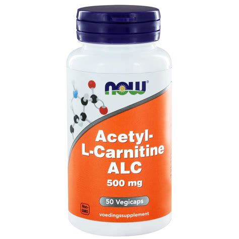 Acetyl-L-Carnitine ALC 500 mg - NOW - NatuurlijkVoordeel.nl