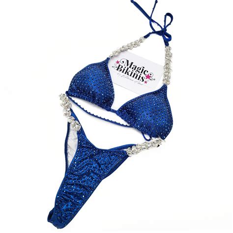Competition Bikini No NPC IFBB Pro League Royal Blue Mystique Magic Bikinis Custom