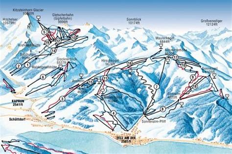 Kaprun piste map