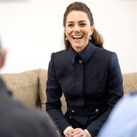 The Duchess Of Cambridge Steps Out In Navy For Loughborough Visit