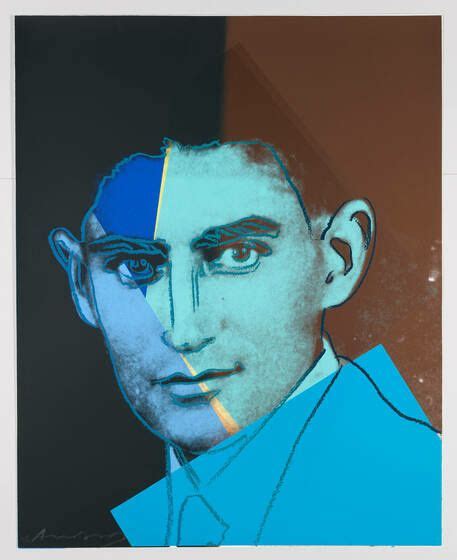 Andy Warhol Franz Kafka 1980 Color Screenprint Sheet 39 15 16