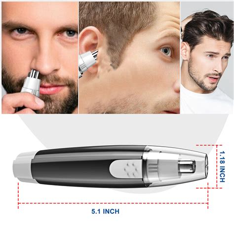 Electric Nose Hair Trimmer Shaver Ear Face Eyebrow Mustache Beard