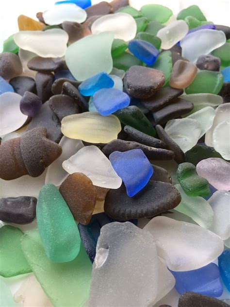 Medium Sea Glass Authentic Beach Glass Real Tumbled Beach Etsy Ireland