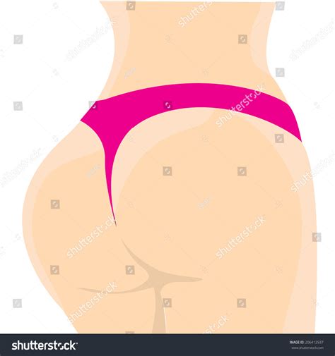 Sexy Woman Ass Vector Illustration Stock Vector Royalty Free 206412937 Shutterstock