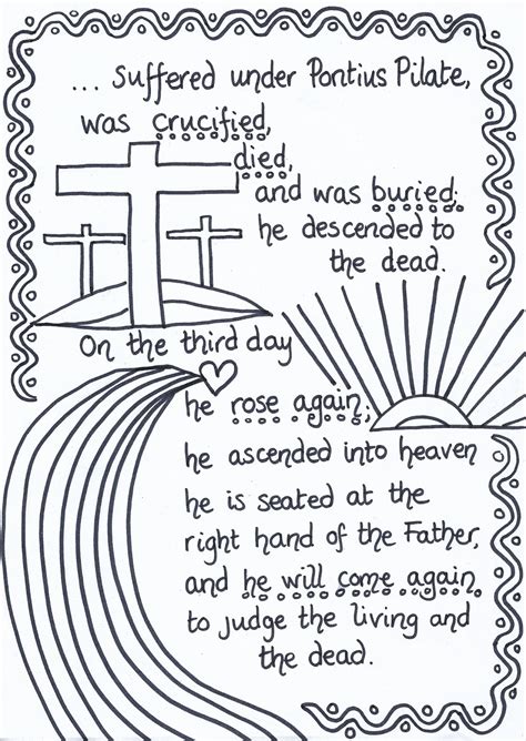 Nicene Creed Coloring Pages Coloring Pages