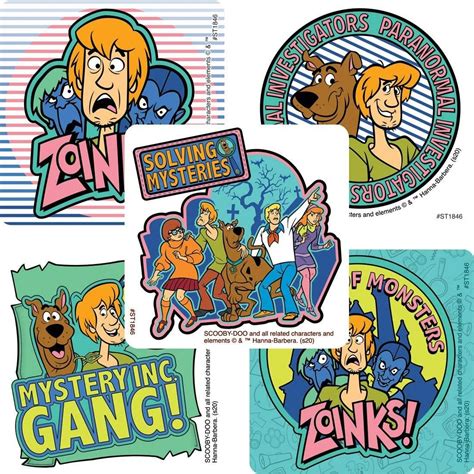 Scooby Doo Zoinks Stickers 100 Pack | Scooby doo images, Scooby doo ...