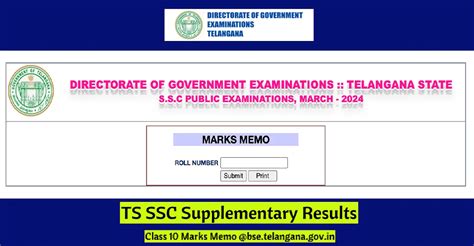 TS SSC Supplementary Results 2024 Manabadi Link OUT Bse Telangana Gov