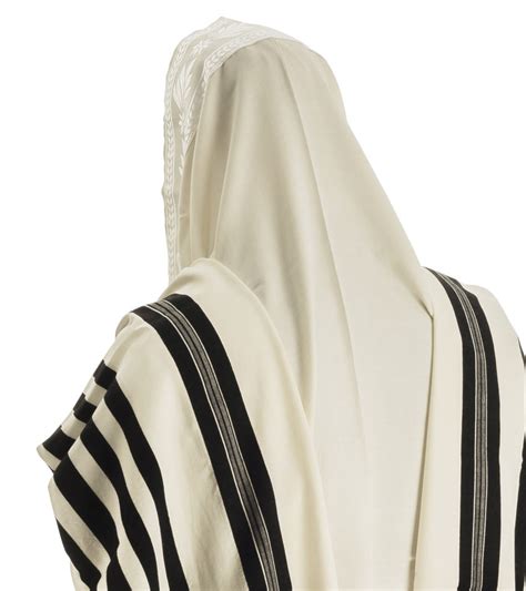 Buy Talitnia Malchut (Royalty) Wool Tallit with Black Stripes | Israel ...