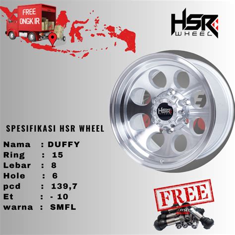 Jual Velg Mobil Ring Hsr Duffy Cocok Untuk Mobil Taft Hartop Veroza