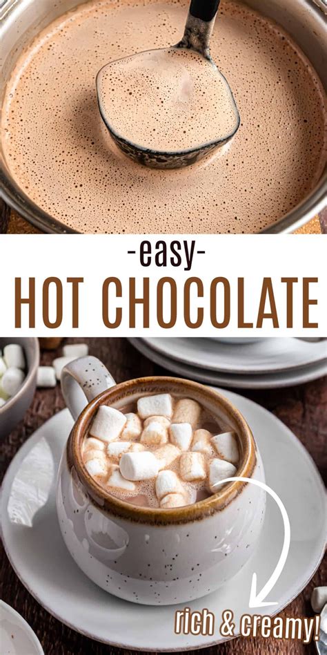 Homemade Hot Chocolate Recipe Hot Cocoa Artofit
