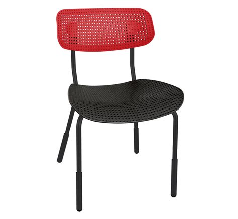 Стул пластиковый SHT-School (с регулировкой по высоте) с жестким ...