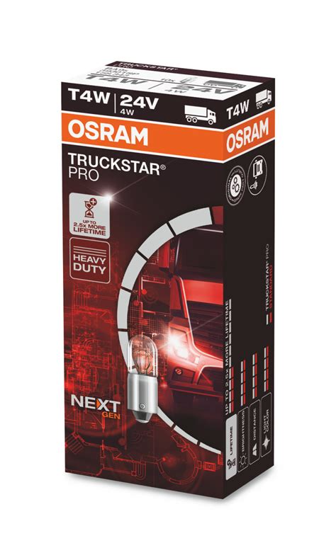 Osram Truckstar Pro V Bulbs With Metal Glass Wedge Festoon Bases