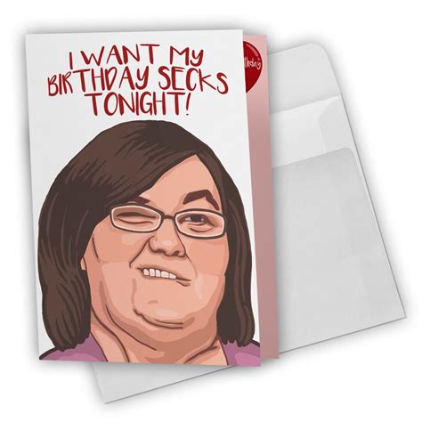 Danielle I Want My Birthday Sex Tonight 90 Day Greeting Card 90DF Inspired Reality TV Show Gift