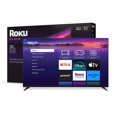 Roku Smart TV – 55-Inch Pro Series 4K QLED RokuTV with Backlit Roku