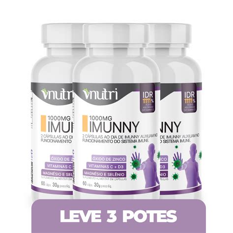 Vitamina Da Imunidade Kit 3 Potes Shopee Brasil