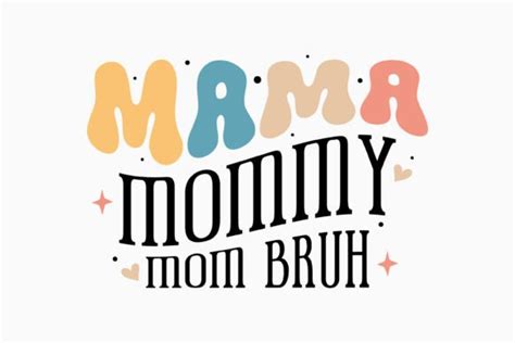 Mama Mommy Mom Bruh Retro Mothers Svg Graphic By Svg Box · Creative Fabrica