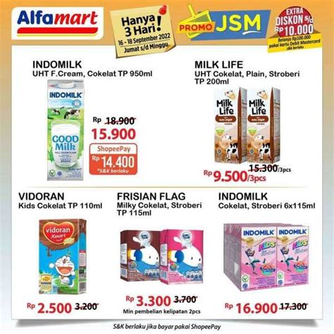 Promo JSM Alfamart Terbaru 16 18 September 2022 Harga Hemat Di