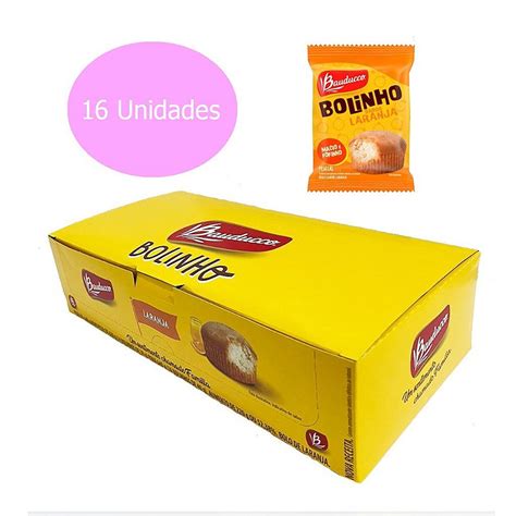 Bolinho Recheio Laranja C 16un 40g Bauducco Galacto Doces Atacado