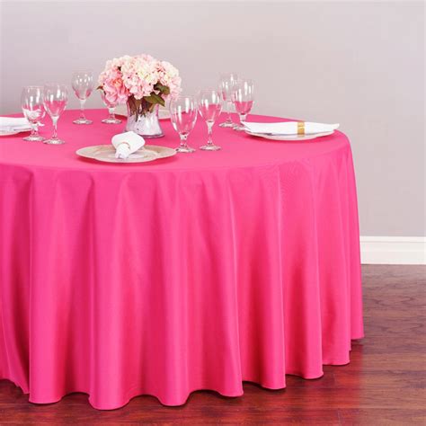 108 In Round Polyester Tablecloth 30 Colors