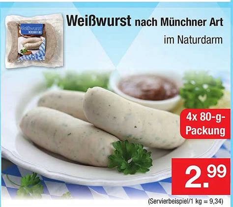 Weißwurst Nach Münchner Art Angebot bei Zimmermann 1Prospekte de