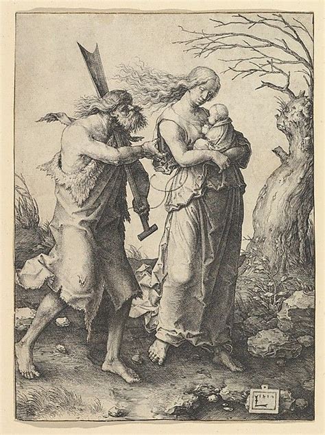 Adam And Eve After The Expulsion Lucas Van Leyden Albrecht