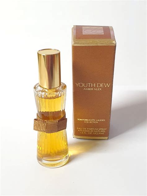Miniature de parfum Youth Dew Amber nude Estée Lauder Miniatures de parfum