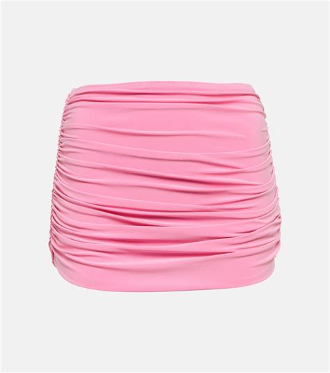 Norma Kamali Bill High Rise Bikini Bottoms In Pink Lyst