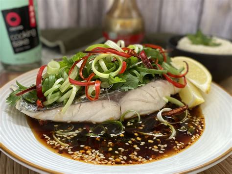 Fiery Ginger Soy Steamed Fish With Crispy Chilli Salad Cook Snap