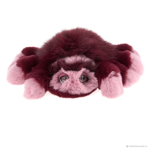 Новогодние сувениры: паук из натурального меха кролика рекс и песца в ...