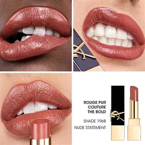 Son Yves Saint Laurent YSL The Bold High Pigment Lipstick Nude Statement Màu Hồng Nude