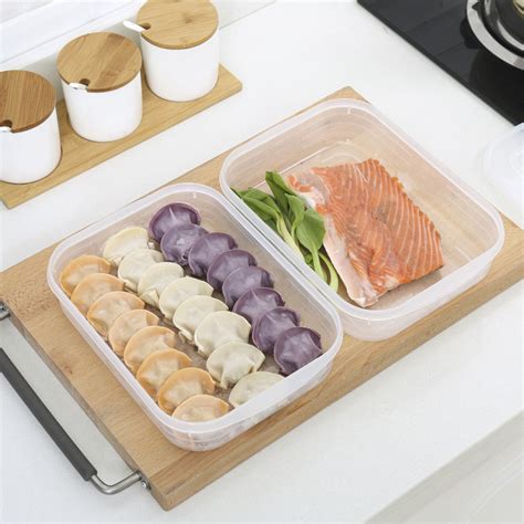 Compartment Storage Box Frozen Meat Plate Ginger Garlic Onion Storage