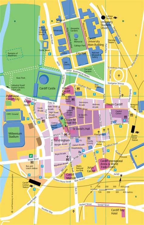 bbc radio    cardiff map  central cardiff