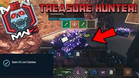 MWZ TREASURE HUNTER OPEN 25 LOOT CACHES EASY SOLO GUIDE MW3 YouTube