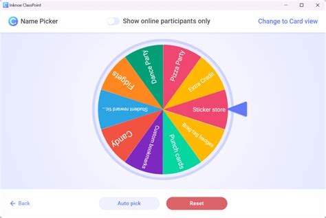 Add A Spinning Wheel Of Names In PowerPoint For Fun Decision-Making - ClassPoint Blog