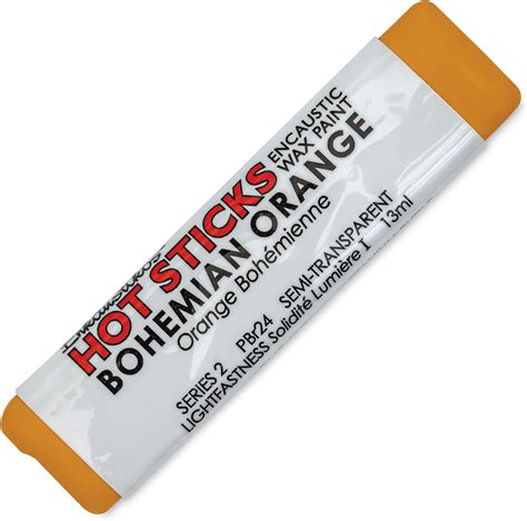 Amazon Hot Sticks Encaustic Wax Paints Bohemian Orange